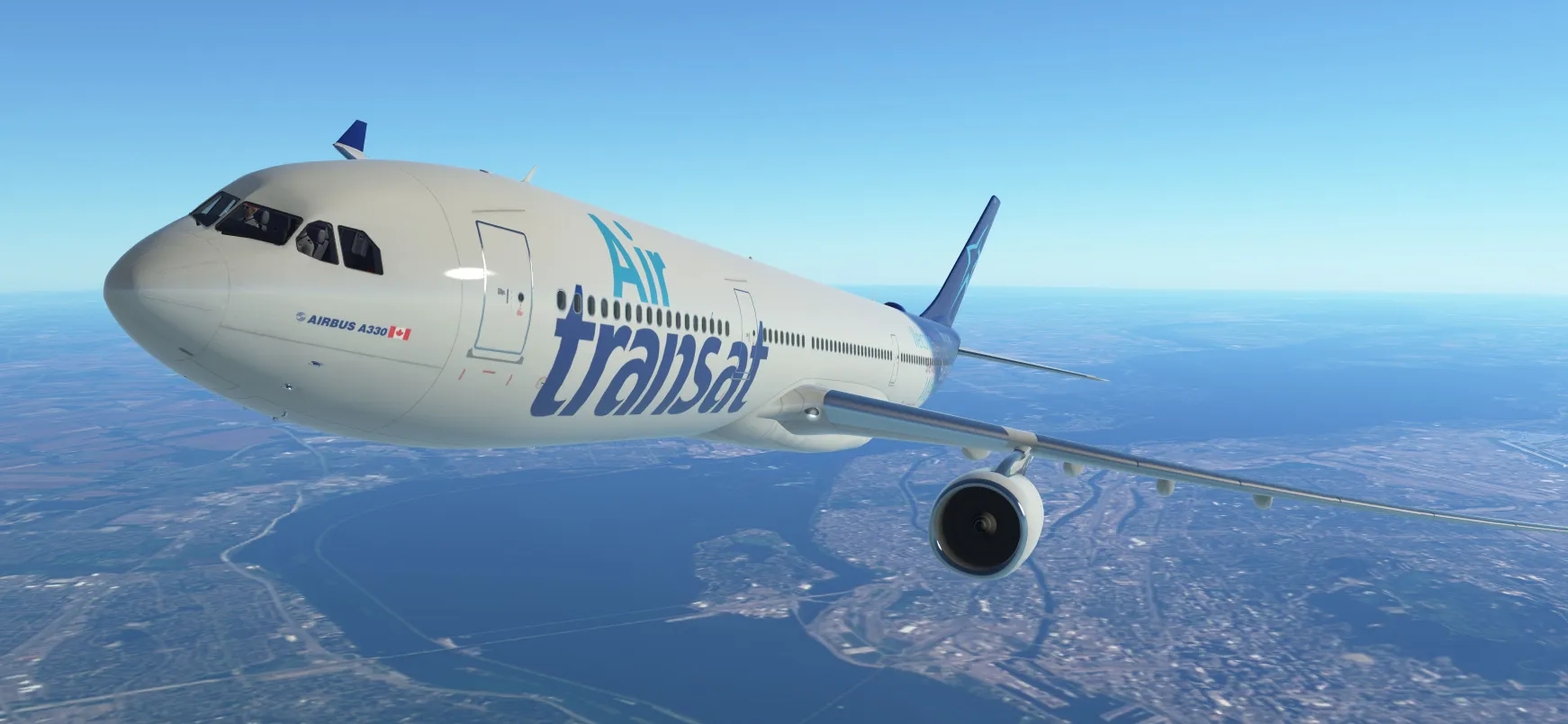 Air Transat Aircraft in Flight