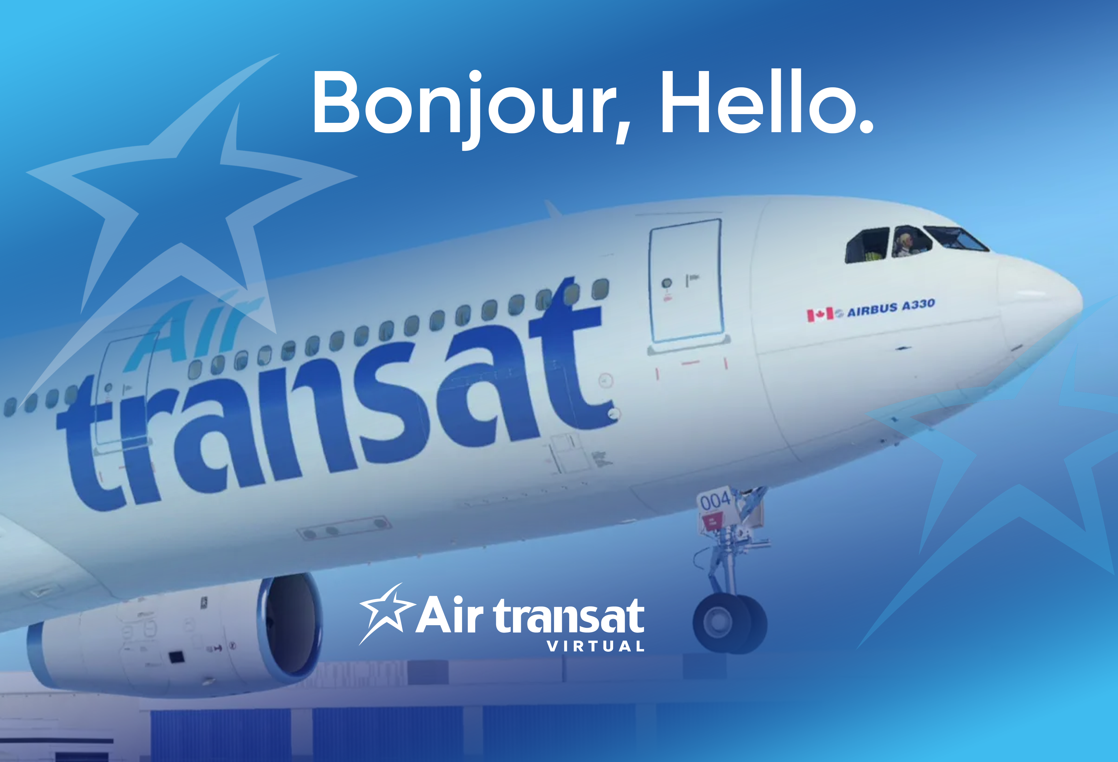 Air Transat Virtual - Bonjour, Hello